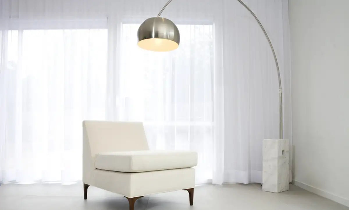 Large curved floor lamp hotsell