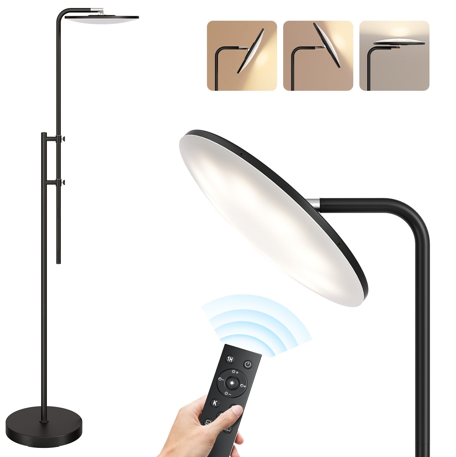 SUNMORY 32W Dimmable LED Floor Lamp with Remote