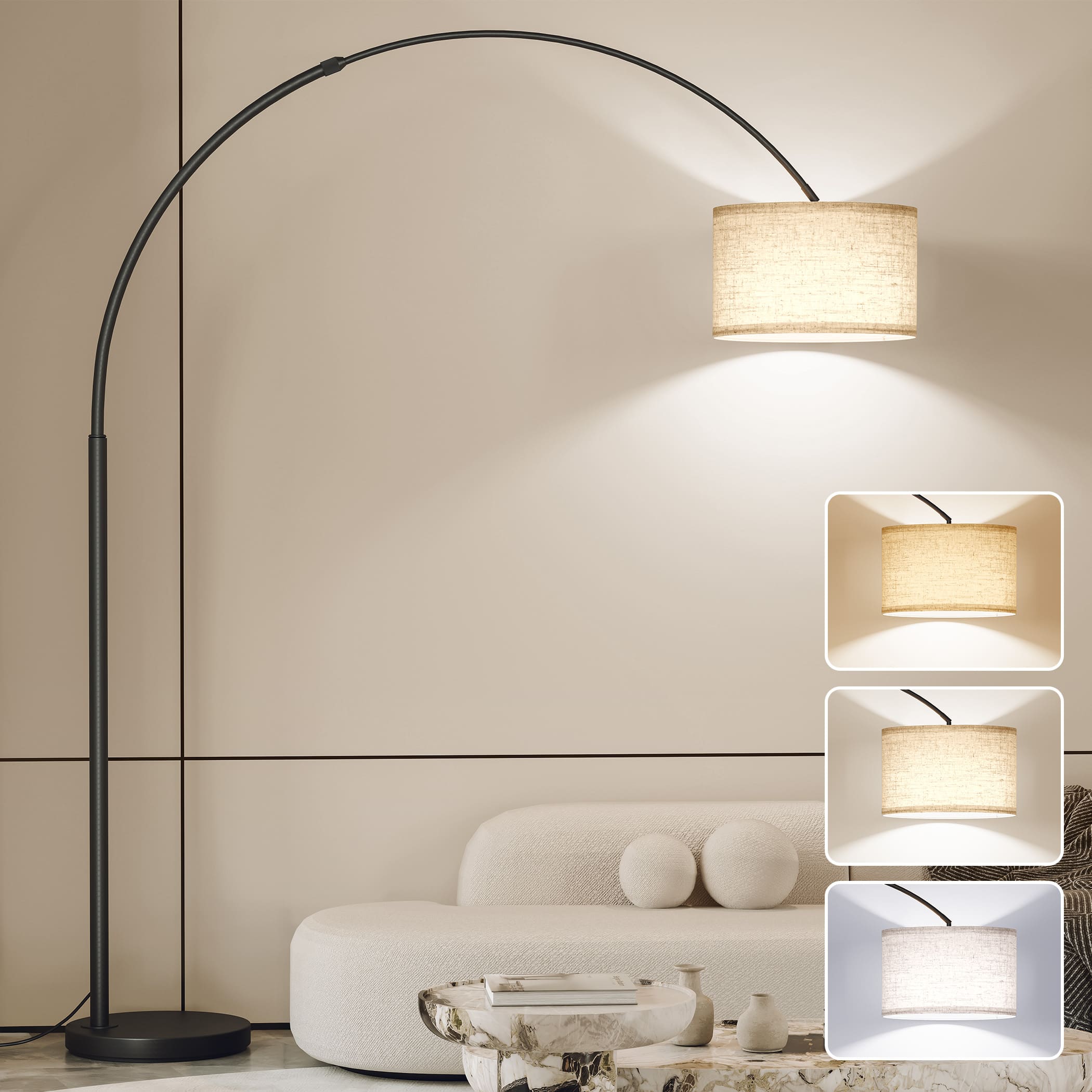 Extra Tall 82" Arc Floor Lamp