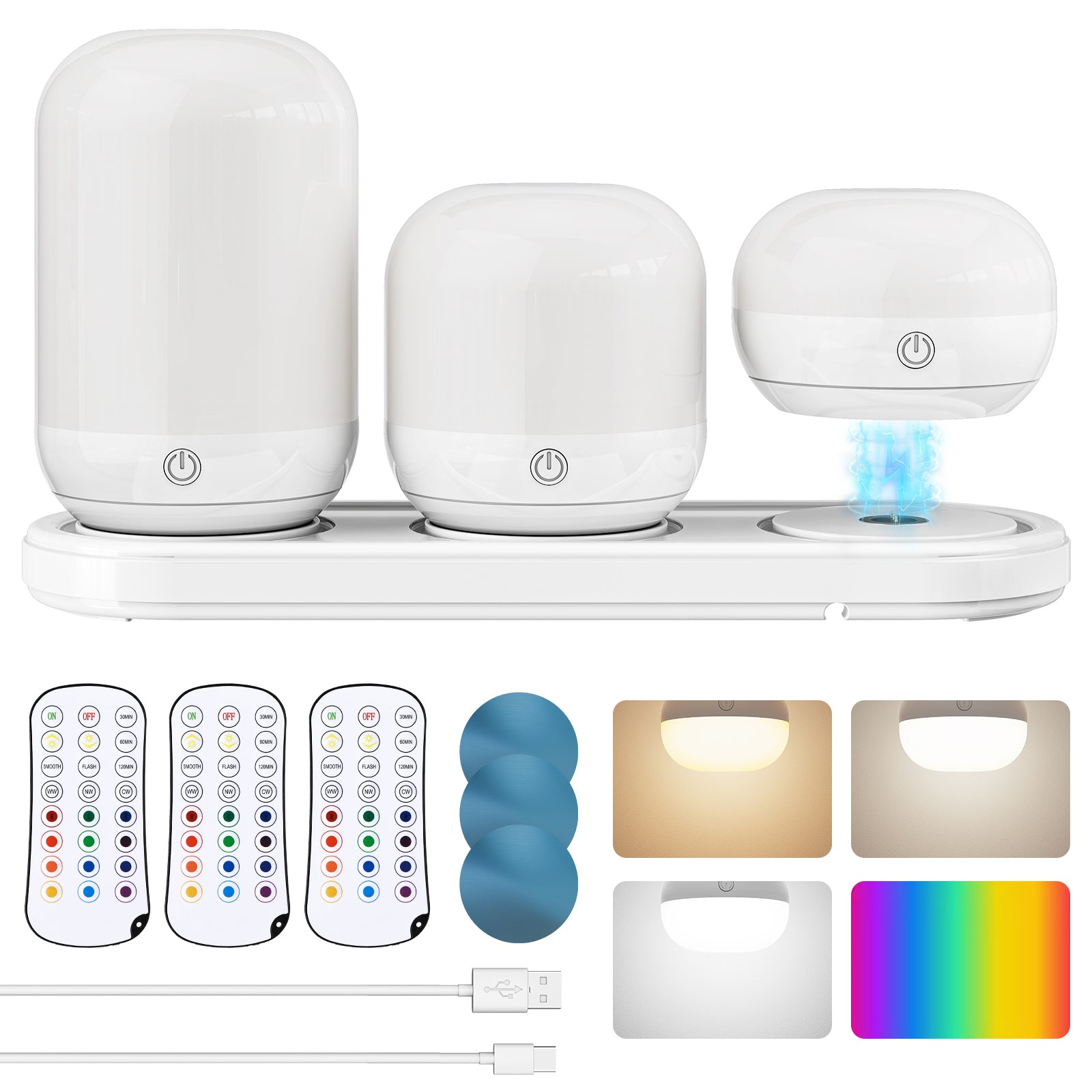 SUNMORY Rechargeable RGB Night Light
