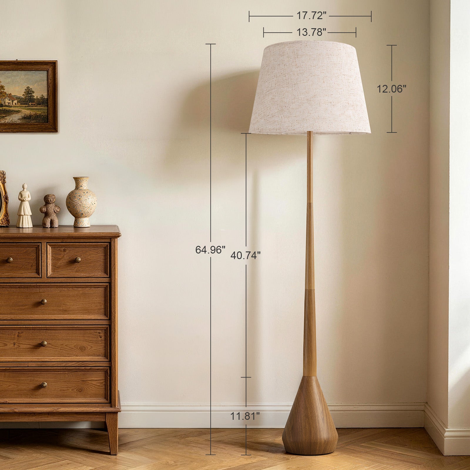 SUNMORY 65" Mid Century Modern Floor Lamp
