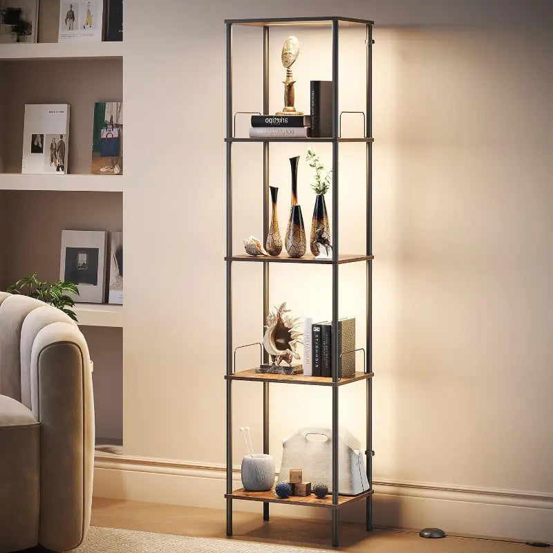 SUNMORY Display Shelf with Dimmable Lights