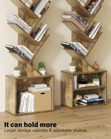 6 Tier Tree Bookshelf