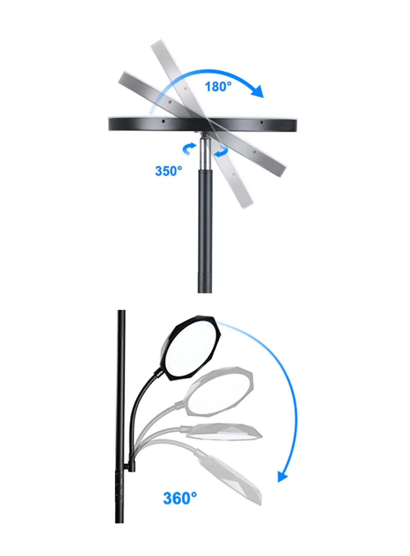 SUNMORY 4200LM Super Bright LED Torchiere Floor Lamp with Remote