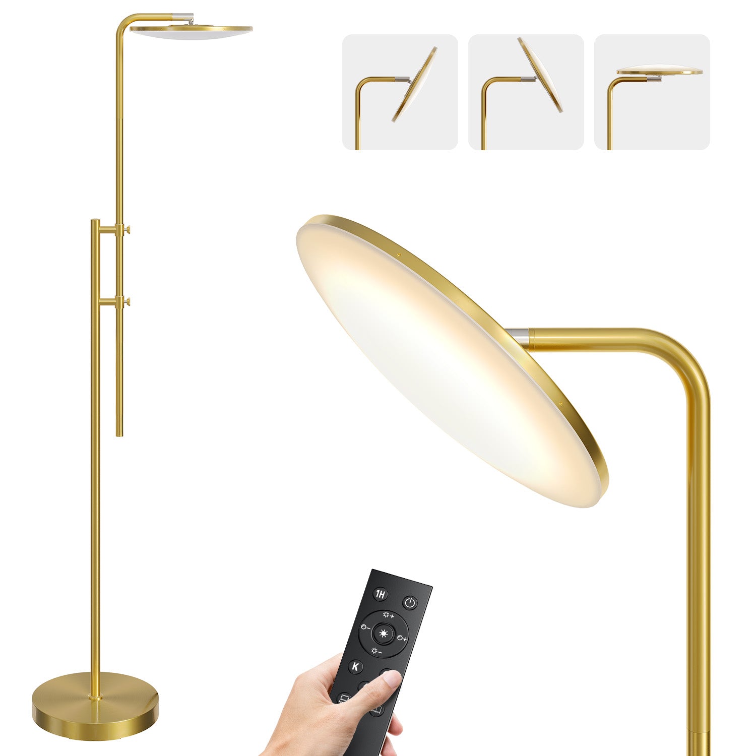 SUNMORY 32W Dimmable LED Floor Lamp with Remote