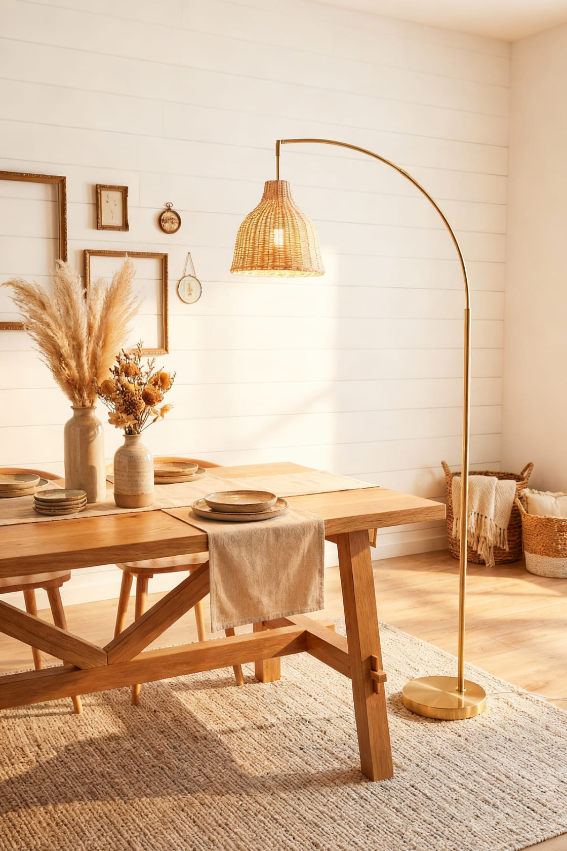 Close-up shot showing the adjustable light head and the three distinct color temperatures (warm, natural, daylight) used for reading and focused task lighting.