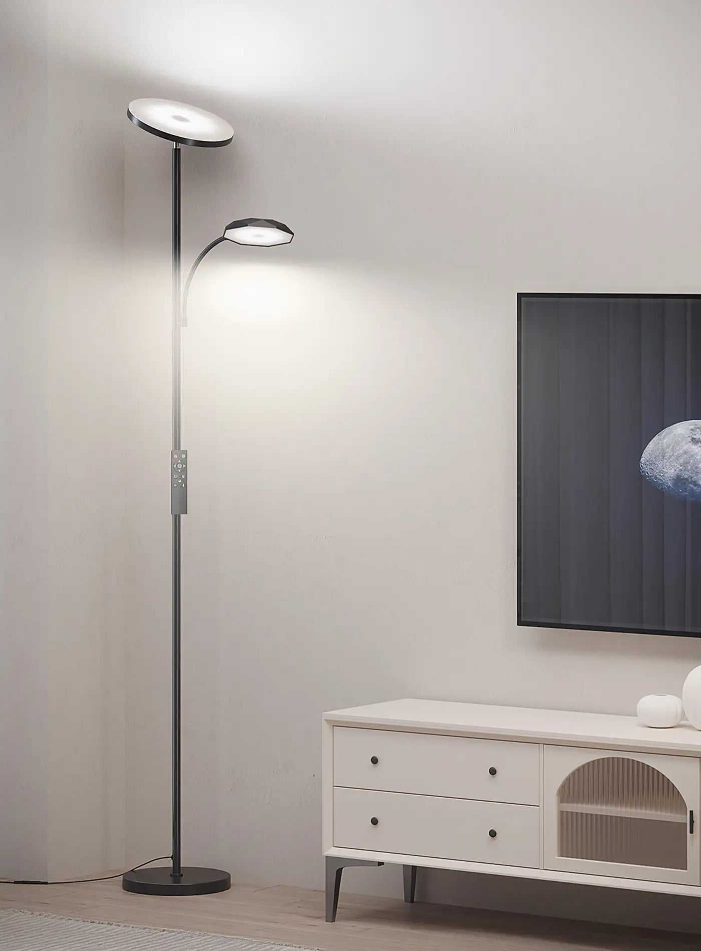 SUNMORY 4200LM Super Bright LED Torchiere Floor Lamp with Remote