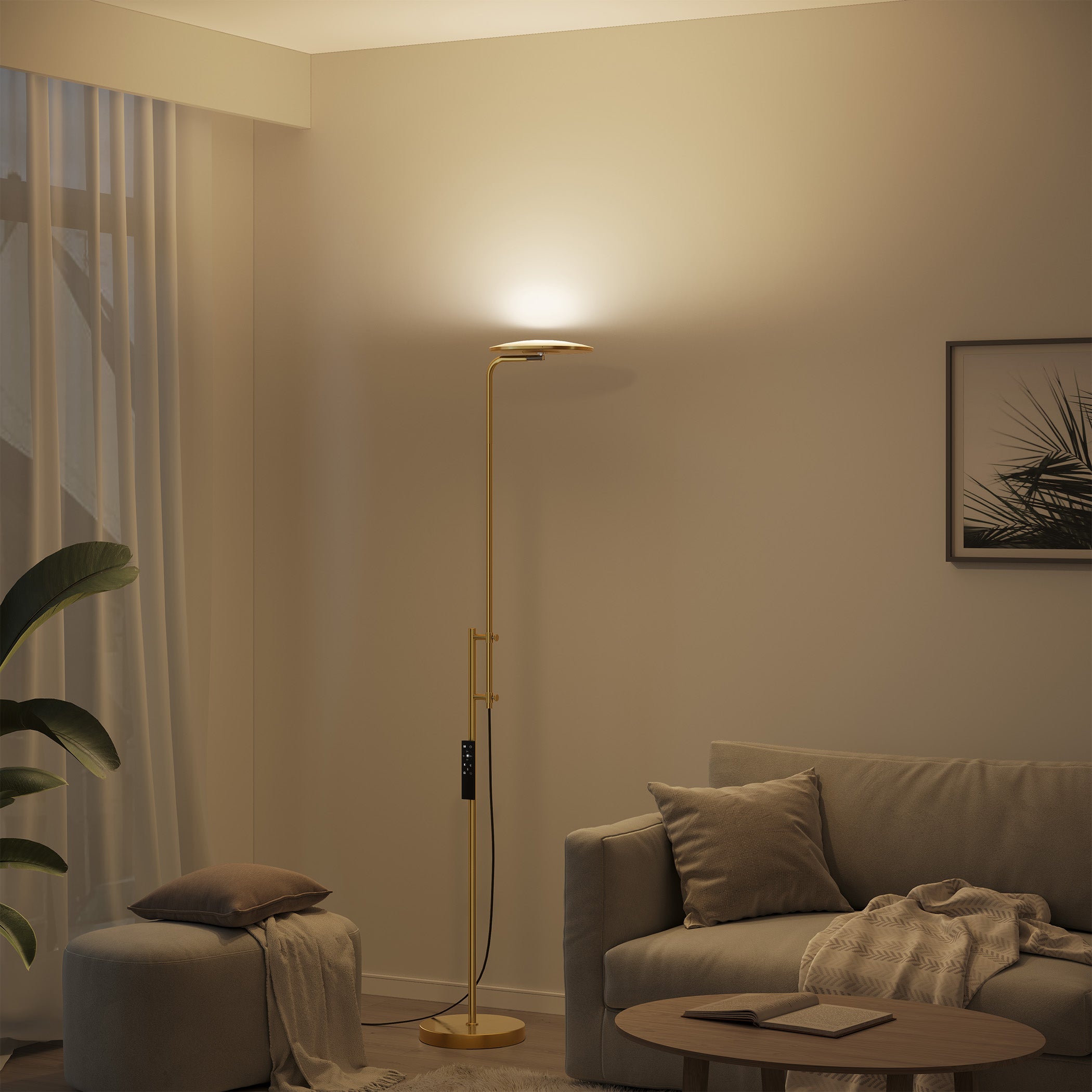 SUNMORY 32W Dimmable LED Floor Lamp with Remote