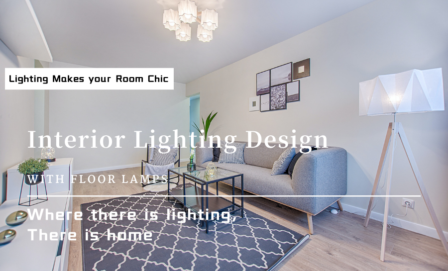 Interior Lighting Design with Floor Lamp