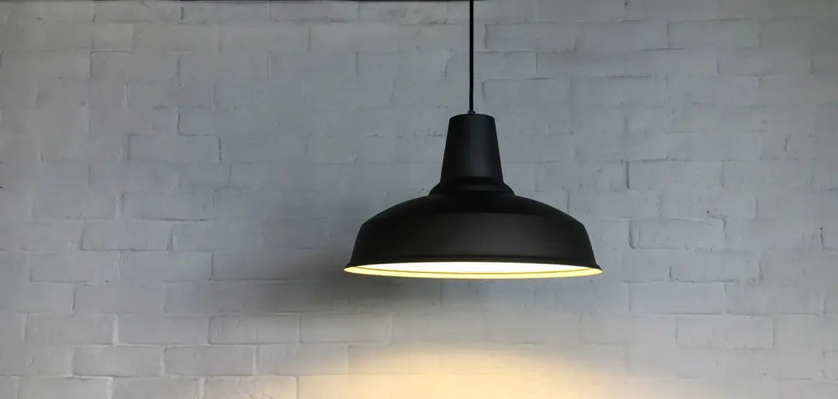 black hanging lamp