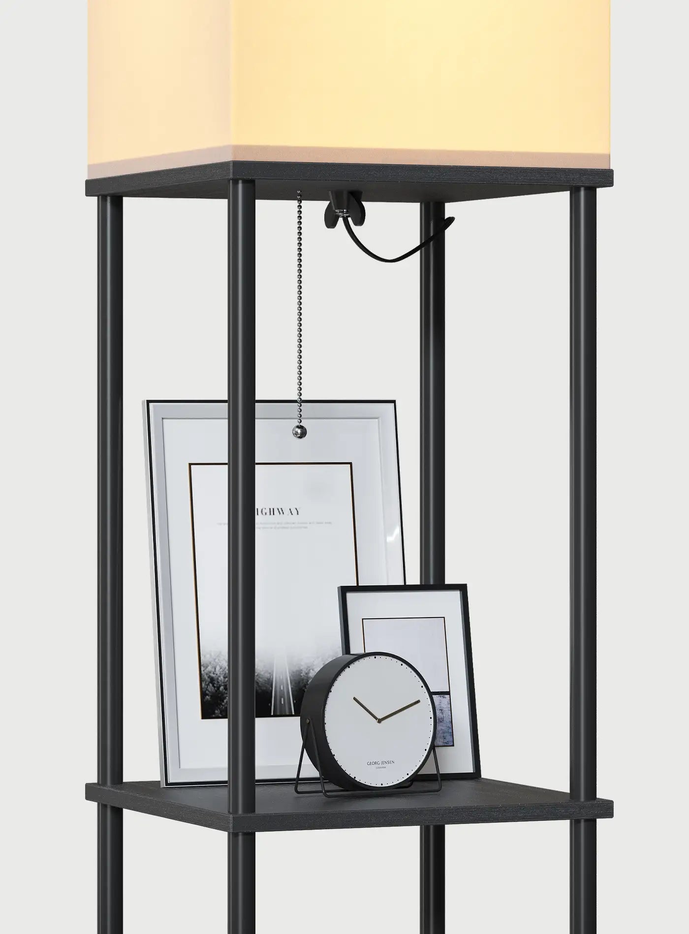 5 Tier Shelf Floor Lamp with 3 Color Temperature Bulb