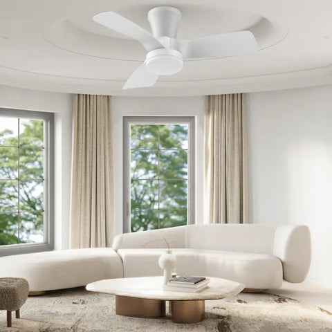 SUNMORY 30 inch Dimmable Ceiling Fan with Light and Remote